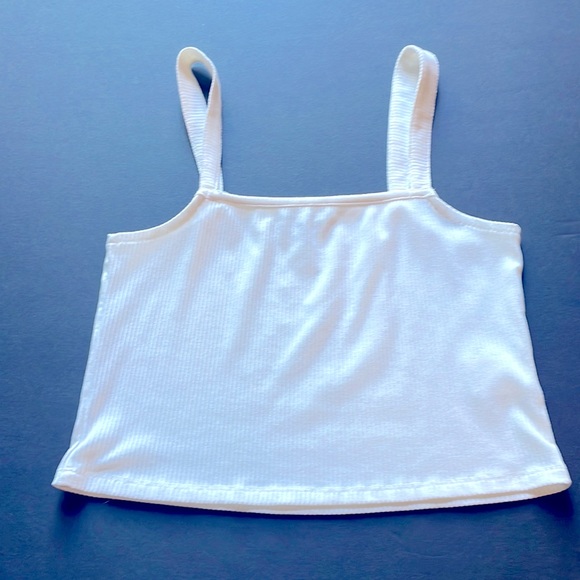 Body Contour Ribbed Square Neck Tank - Picture 1 of 3